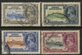 1935 Straits Settlements SG.256-9 KGV Silver Jubilee set of 4 values  Used