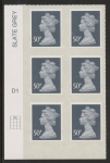 U2925  50p 2B  slate M12L  Cyld.  D1  grid position  R1 C2   DLR  U/M (MNH)