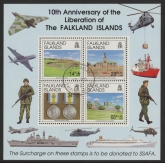 1992 Falkland Islands. MS.660  10th Anniversary of Liberation. mini sheet. used (CTO)