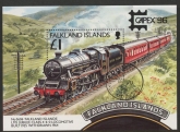 1996 Falkland Islands.  MS.770  Capex 96 Stamp Exhibition Toronto. (Mail Transport).mini sheet. used (CTO)