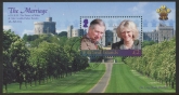 2005 Falkland Islands MS.1014  Royal Wedding. mini sheet. used (CTO)