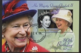 2006 Falkland Islands. MS.1042  80th Birthday of Queen Elizabeth II   mini sheet. used (CTO)