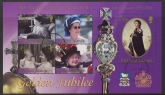 2002 Falkland Islands. MS925  Golden Jubilee.  mini sheet. used (CTO)