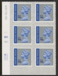 U3051  100g Sp. Delivery cyld W1 x 3 M20L  grid R1 C1  SBP  s/L  Walsall U/M (MNH)