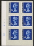 U3052  500g Sp. Delivery cyld D1 x 3 MA10  grid R3 C2  DLR U/M (MNH)