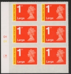 U3050 1st Large 'Signed For'  Cyld D1 x 3 M16L  grid  R1 C2  DLR U/M (MNH)