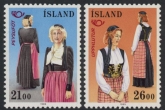 1989 Iceland SG.728-9 Traditional Costumes Set of 2 values U/M (MNH)