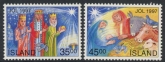 1997 Iceland SG.890-1 Christmas Set of 2 values U/M (MNH)