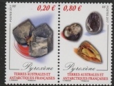2017 French Antarctic SG.797-8 Minerals Set of 2 values U/M (MNH)