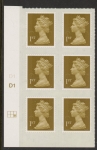 U2996  1st Gold 2B  M11L   Cyld. D1  grid position  R2 C3  DLR  U/M (MNH)