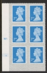 U2995  2nd blue CB  M20L  SBP   s/L  Cyld. W1  grid position  R2 C3  Walsall  U/M (MNH)