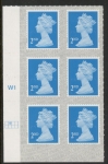 U2995  2nd blue CB  M20L  SBP   s/L  Cyld. W1  grid position  R1 C2  Walsall  U/M (MNH)