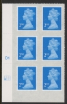 U2995  2nd blue CB  M16L  Cyld. D1     grid position  R2 C1   DLR.  U/M (MNH)