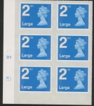 U3000  2nd Large. blue 2B  M15L cyld. D1  grid position R1  C1  DLR  U/M (MNH)