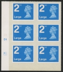 U3000  2nd Large. blue 2B  MA11 cyld. D1  grid position R1 C1  DLR  U/M (MNH)