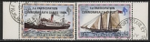1982  Falkland Islands SG.431-2 Commonwealth Games Brisbane (Nos. 335B & 342B overprinted).  set 2 values used (CTO)