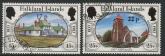 1984 Falkland Islands. SG.467-8  Nos.443 & 445 surcharged. set 2 values. used (CTO)