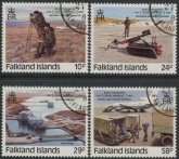 1987 Falkland Islands. SG.539-42 Bicentenary of Royal Engineers Royal Warrant. set 4 values. used (CTO)