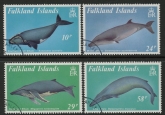 1989 Falkland Islands. SG.583-6  Baleen Whales. set 4 values. Fine used