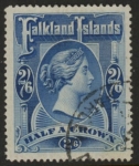 1898 Falkland Islands SG.41 2/6d deep blue. fine used.