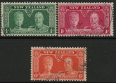 1935 New Zealand  SG.573-5  Silver Jubilee set 4 values Used
