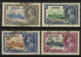 1935 Nigeria SG.30-3 KGV Silver Jubilee Set of 4 values Used