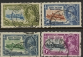 1935 K.U.T - SG.124-7  KGV Silver Jubilee Set of 4 values Used
