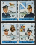 1989 Falkland Islands SG.593-6  75th Anniversary of The Battle of The Falklands. set 4 values. Used (CTO)