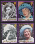 2002 Falkland Islands. SG.932-5 Queen Elizabeth The Queen Mother Commemoration.  set 4 values. fine used.