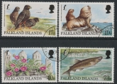 1997 Falkland Islands. SG.795-8  Endangered Species. set 4 values. fine used.