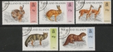1995 Falkland Islands.  SG.752-6   Introduced Wild Animals. set 5 values.fine used.