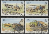 1995 Falkland Islands.  SG.742-5 Transporting Peat. set 4 values. fine used.