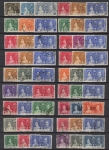 1937 KGVI Coronation - total 58 sets (no GB or Newfoundland long set). (4 scans).used.