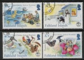 2005 Falkland Islands  SG.1030-3   Birth Bicentenary of Hans Christian Anderson.. set 4 values. fine used.