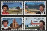 1996 Falkland Islands.  SG.757-60  Royal Visit.  set 4 values . fine used.