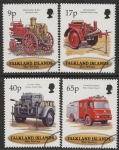 1998 Falkland Islands  SG.799-802  Centenary of Falkland Islands Fire Service.  set 4 values. fine used.