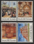 1992 Falkland Islands. SG.652-5  Centenary of Christ Church Cathedral Stanley. set 4 values. fine used.(CTO)