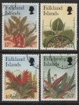 1997 Falkland Islands. SG.780-3  Ferns. set 4 values. fine used.