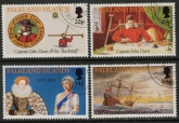 1992 Falkland Islands. SG.661-4  40th Anniversary of First Sighting of Falkland Islands. set 4 values. fine used. (CTO)