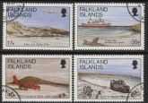 1994 Falkland Islands. SG.719-22  Falkland Beaches. Set 4 values. fine used.