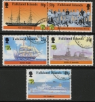 1999 Falkland Is.    SG.832-6  Australia 99 World Stamp Expo. set 5 values. fine used.