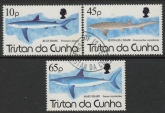 1994 Tristan Da Cunha. SG.569-71  Sharks. set 3 values Used