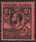 1929 Falkland Islands SG.126 £1 black/red U/M (MNH)