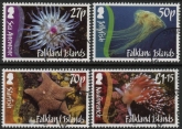 2012 Falkland Islands SG.1207-10 Marine life set 4 values. fine used (CTO)