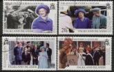 1999 Falkland Islands. SG.843-6 Queen Elizabeth the Queen Mother Century.  set 4 values. fine used (CTO)