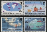 1996 British Antarctic. SG.260-3  24th meeting of Scientific Committee on Antarctic Research Cambridge. set 4 values Fine Used