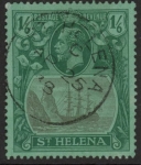 1922 St Helena.  SG.107 1/6d grey and green/green.Fine Used