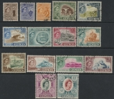 Cyprus 1955-60 SG.173-8 QEII Set of 15 values Fine Used
