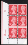 Y1678 (U230A)  14p rose-red 2B DLR Cyl. D1 no dot  blue fluor perf RE PVA cream. U/M (MNH)
