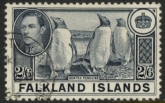 1938  Falkland Islands. SG.160  2/6d  slate. fine used.